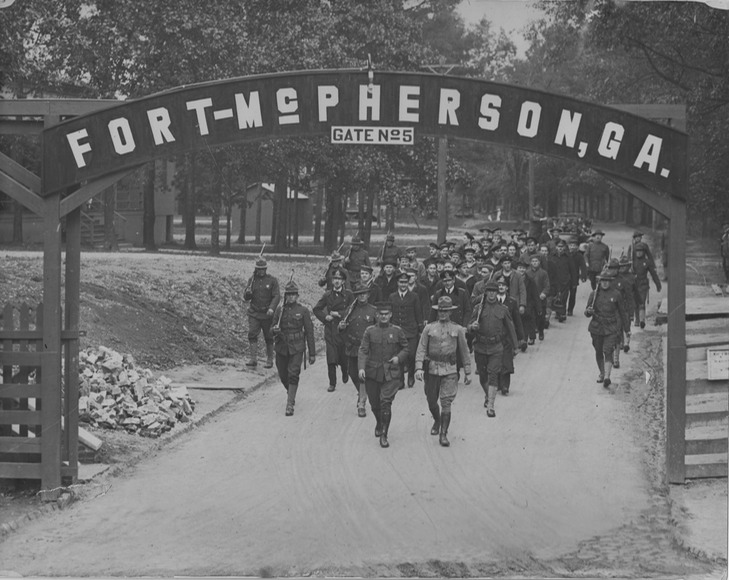 German prisoners from U58 at Fort McPherson POW camp, GA (1 of 3)